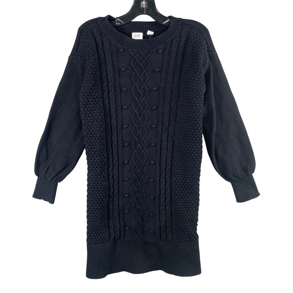 Gap Kids Sweater Dress Girls Small 6-7 Chunky Cable Knit Cotton‎ Preppy